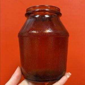 Amber Glass Jar
